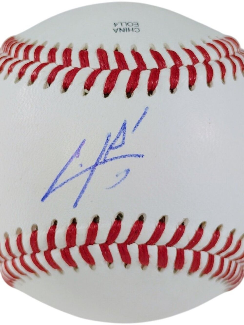 Oscar Colas Autographed Baseball Chicago White Sox Fukuoka Hawks Proof Photo COA
